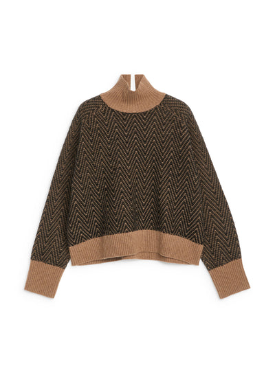 Arket Jaquard-knit wool jumper at Collagerie