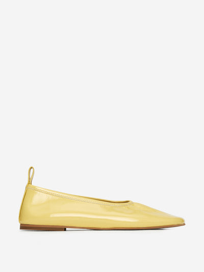 Arket Lacquered ballet flats at Collagerie