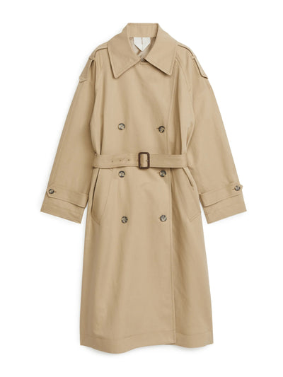 Arket Linen cotton trench coat at Collagerie