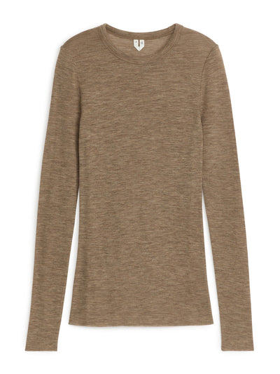 Arket Long-sleeved merino top at Collagerie