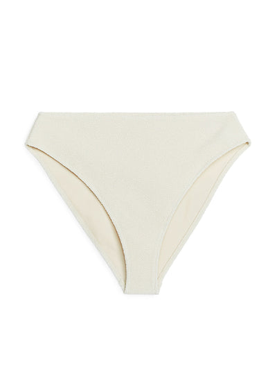 Arket Mid waist crinkle bikini bottom at Collagerie