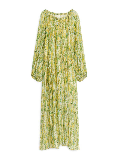 Arket Tie-neck maxi dress at Collagerie