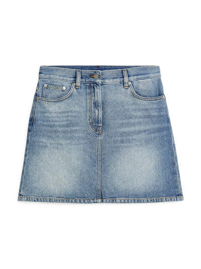 Arket Denim mini skirt at Collagerie