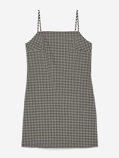 Arket Mini gingham dress at Collagerie