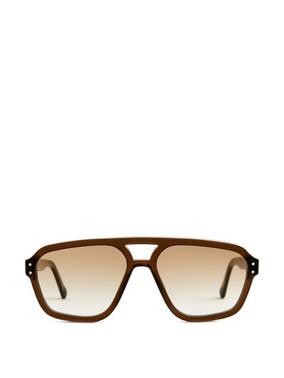 Arket Monokel jet brown sunglasses at Collagerie