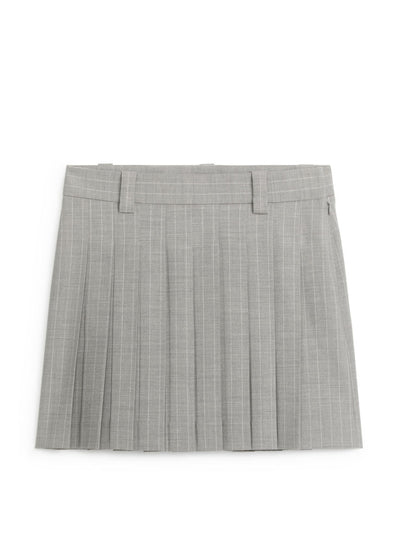 Arket Pinstripe mini skirt at Collagerie