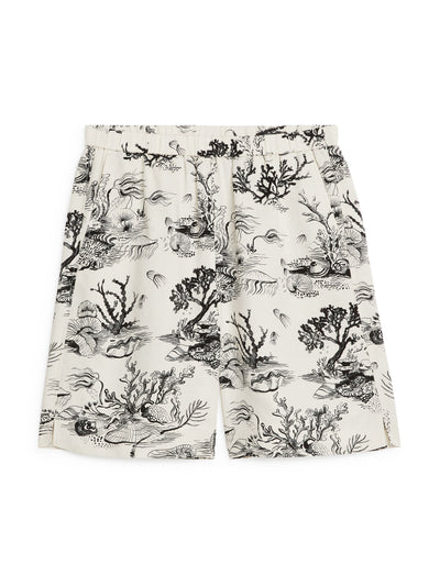 Arket Printed pull-on shorts at Collagerie