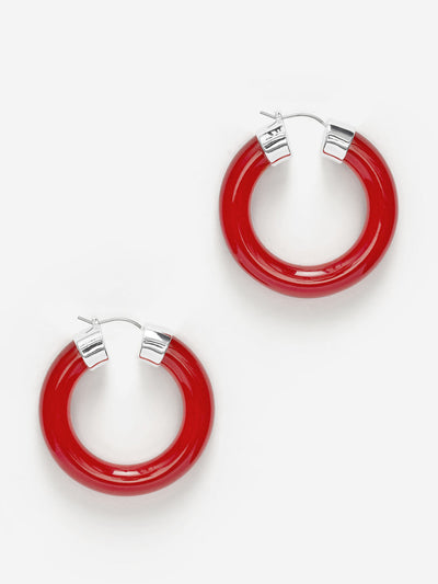 Arket Resin hoop earrings at Collagerie