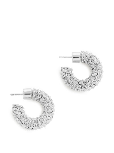 Arket Rhinestone hoop earrings at Collagerie
