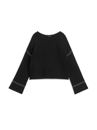 Arket Rib-knitted cotton jumper at Collagerie