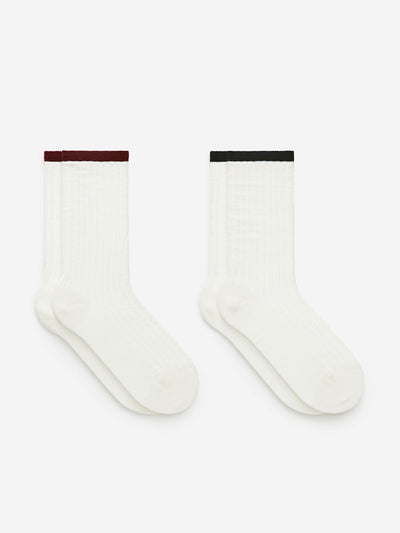 Arket Rib-knitted socks (set of 2) at Collagerie