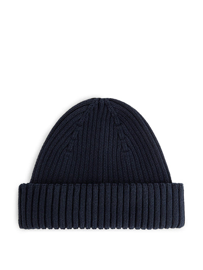 Arket Ribbed cotton beanie at Collagerie