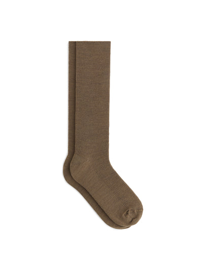 Arket Ribbed wool-blend socks at Collagerie