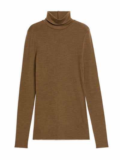 Arket Roll-neck wool top at Collagerie