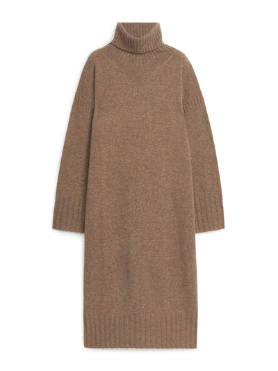 Arket Roll-neck wool dress at Collagerie