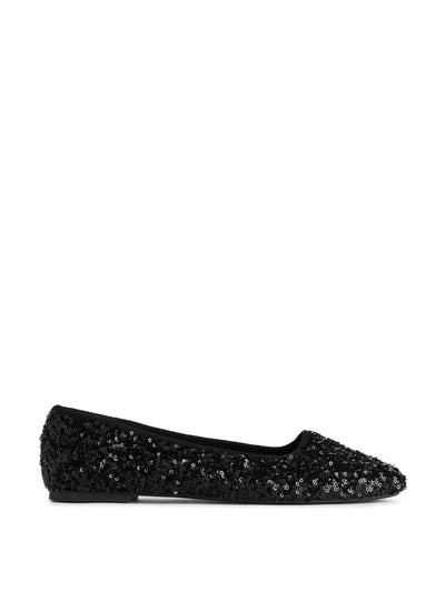Arket Sequin ballet flats at Collagerie