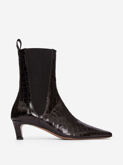 Arket Square-toe ankle boots at Collagerie