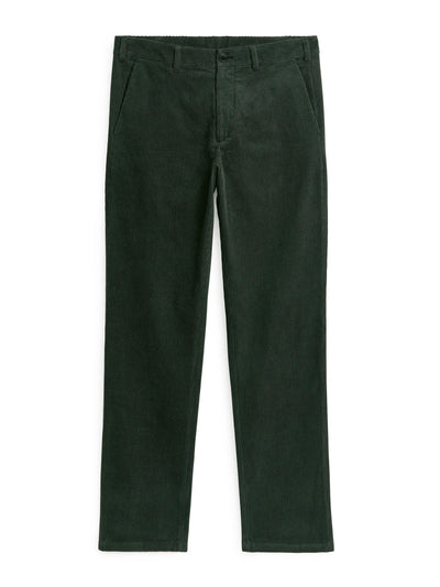 Arket Green straight-fit corduroy trousers at Collagerie