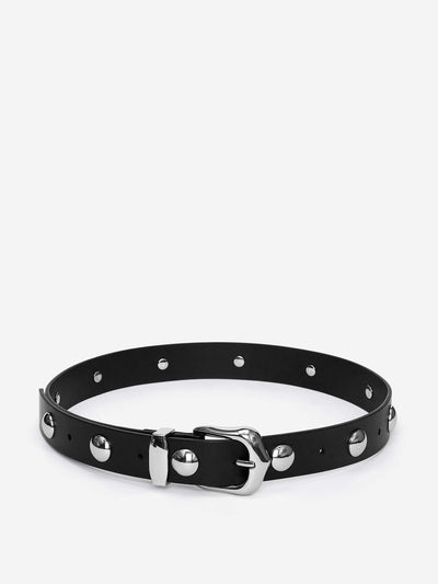 Arket Studded leather belt at Collagerie