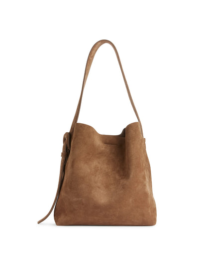 Arket Large suede tote bag at Collagerie