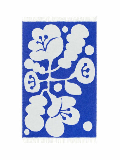 Arket Takashi Tsushima blanket in blue/white at Collagerie