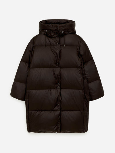 Arket Upcycled down long coat at Collagerie