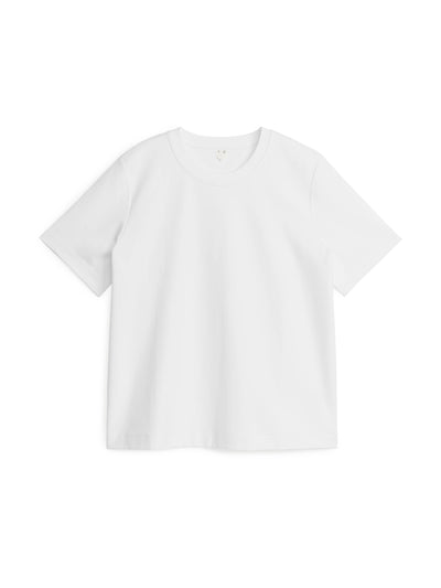 Arket White crewneck t-shirt at Collagerie