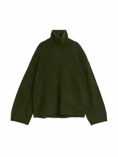 Arket Wool-alpaca roll-neck jumper at Collagerie