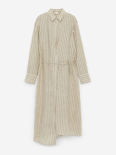 Arket Wrap-detail linen dress at Collagerie