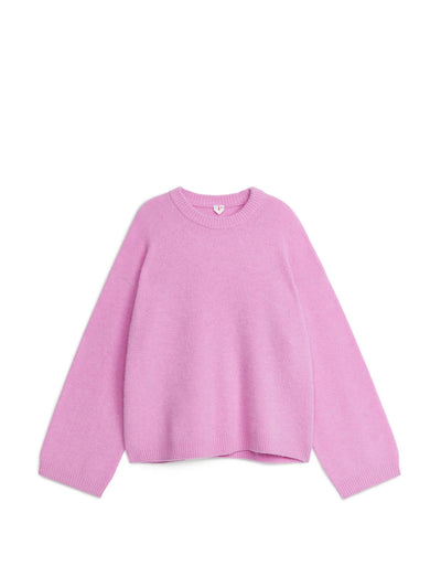 Arket Pink alpaca blend jumper at Collagerie