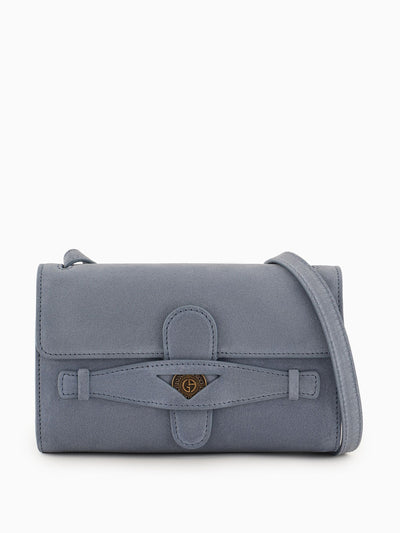 Armani ASV small suede crossbody at Collagerie