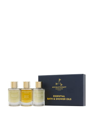Aromatherapy Associates Essential bath & shower oil trio at Collagerie