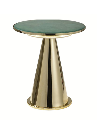 Sigma L2 Turquoise and brass table lamp at Collagerie