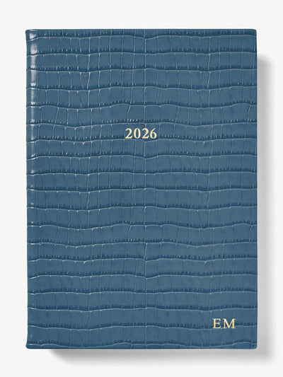 Aspinal Of London 2026 A5 Week to View Leather Diary at Collagerie