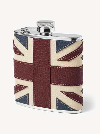 Aspinal Of London Classic 5oz Leather Hip Flask at Collagerie