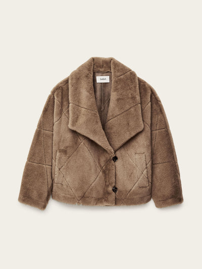 Ba&Sh Pinie faux fur coat at Collagerie