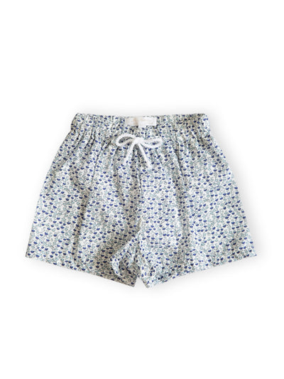 Mariella Ferrari x Baboushkini Boy’s swimming trunk in Little Boats print at Collagerie