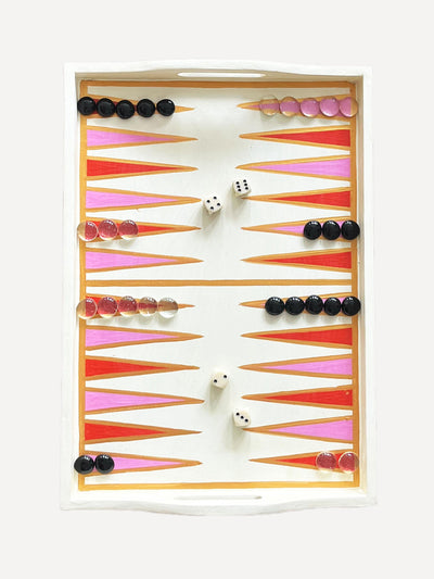 Arbala Spice backgammon tray set at Collagerie