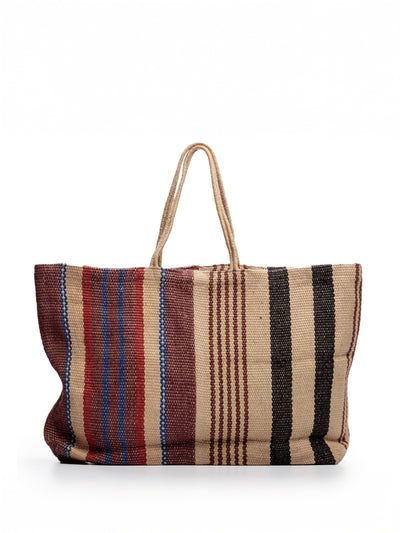 Maison Bengal Extra large jute bag with long handles at Collagerie
