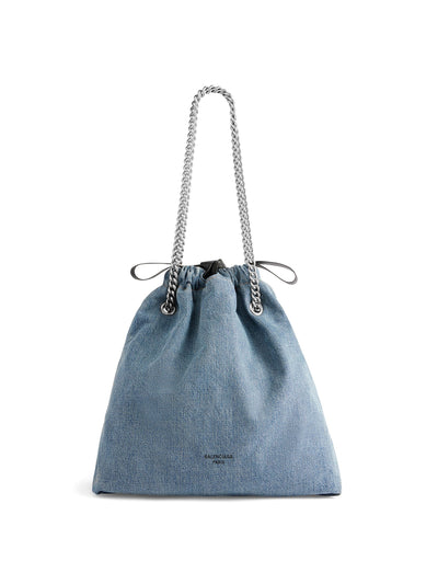 Balenciaga Medium denim crush tote bag at Collagerie