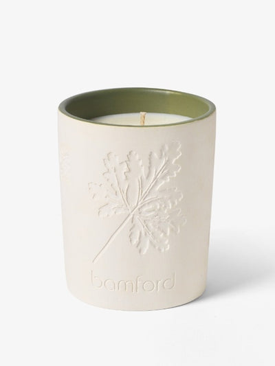 Bamford Tomentosum Geranium candle at Collagerie