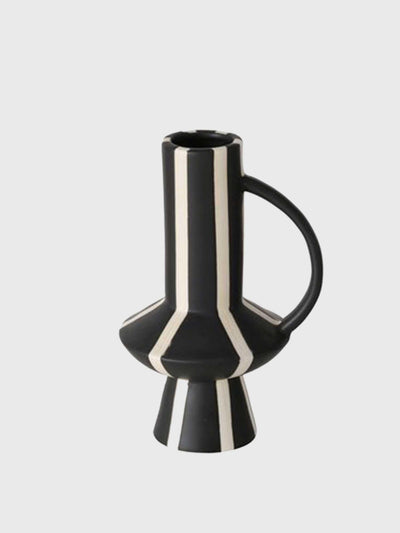 Barker and Stonehouse Monochrome striped jug vase at Collagerie