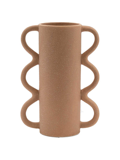 Barker and Stonehouse Wavy brown vase at Collagerie