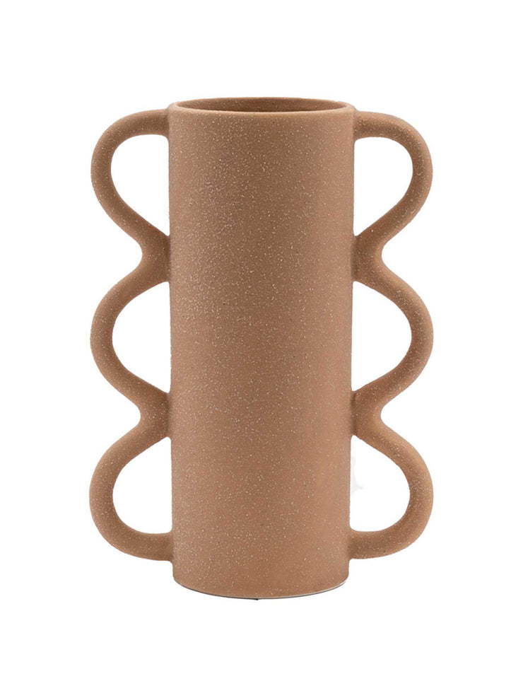 Wavy brown vase Interiors Barker and Stonehouse - Collagerie