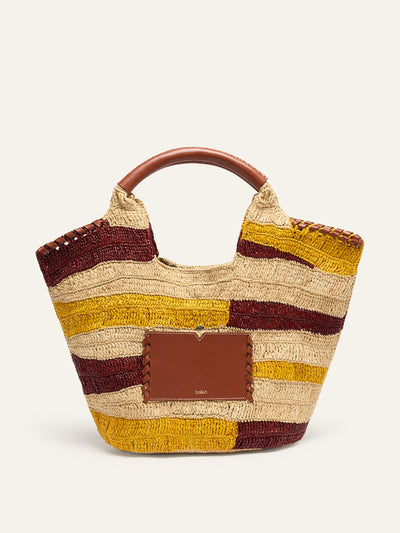 Ba&Sh Ara raffia shopper at Collagerie