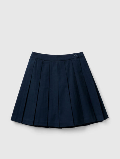 Benetton Pleated skirt in flannel at Collagerie