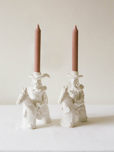 Bettina Ceramica Cavaliere candlesticks (set of 2) at Collagerie