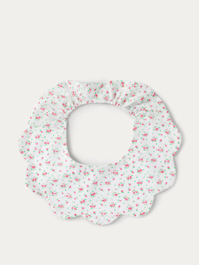 Bibby Kids Pink Ditsy Blossom scallop-edge bib at Collagerie