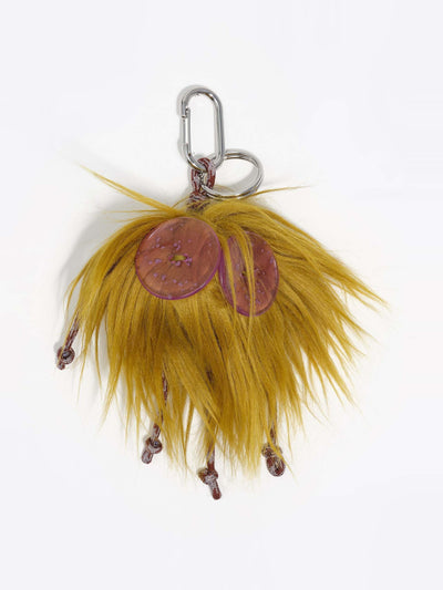 Bimba Y Lola Green fur Rogelia key ring at Collagerie