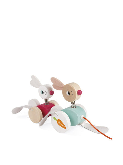 Binky Pull along rabbit at Collagerie